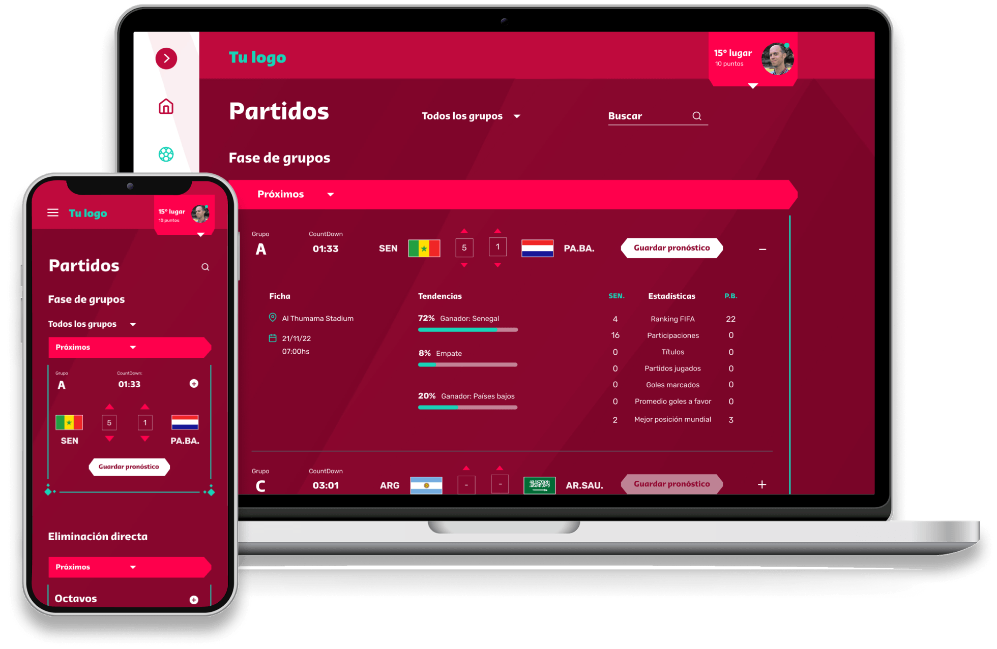 Proode landing page mock up
