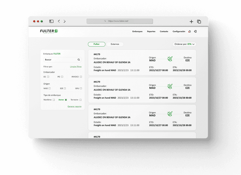 Fulter in desktop device